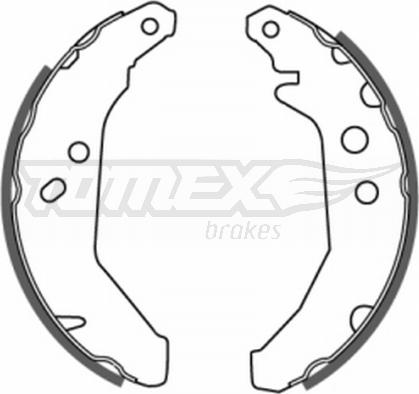 TOMEX brakes TX 20-66 - Комплект тормозных колодок, барабанные parts5.com