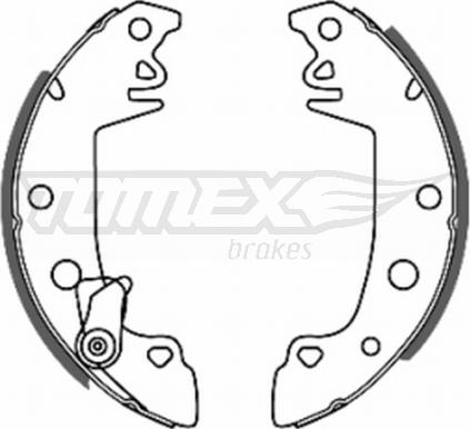 TOMEX brakes TX 20-68 - Комплект тормозных колодок, барабанные parts5.com