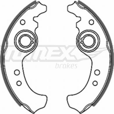 TOMEX brakes TX 20-01 - Комплект тормозных колодок, барабанные parts5.com