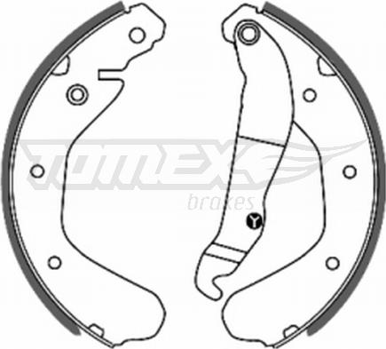 TOMEX brakes TX 20-15 - Комплект тормозных колодок, барабанные parts5.com