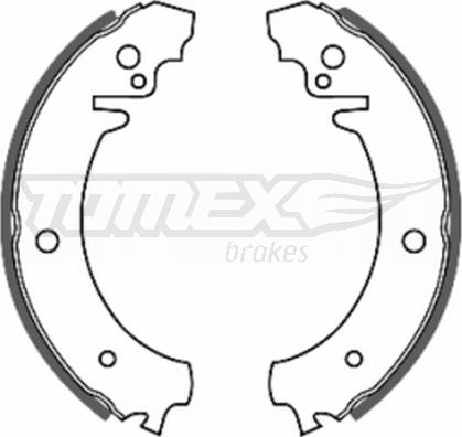 TOMEX brakes TX 20-11 - Комплект тормозных колодок, барабанные parts5.com