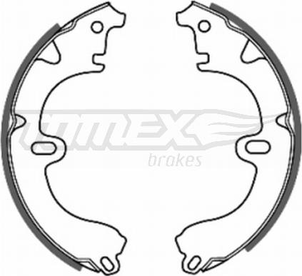 TOMEX brakes TX 20-82 - Комплект тормозных колодок, барабанные parts5.com