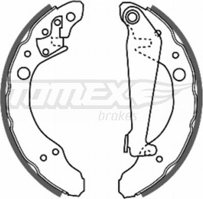 TOMEX brakes TX 20-24 - Комплект тормозных колодок, барабанные parts5.com