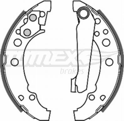 TOMEX brakes TX 20-23 - Комплект тормозных колодок, барабанные parts5.com