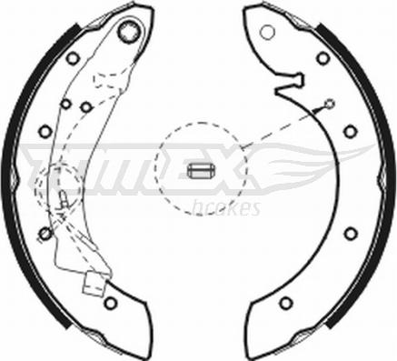 TOMEX brakes TX 20-75 - Комплект тормозных колодок, барабанные parts5.com