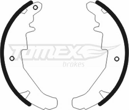 TOMEX brakes TX 20-76 - Комплект тормозных колодок, барабанные parts5.com