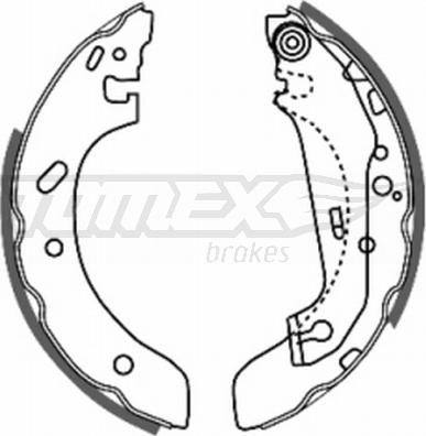 TOMEX brakes TX 20-73 - Комплект тормозных колодок, барабанные parts5.com