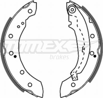 TOMEX brakes TX 20-72 - Комплект тормозных колодок, барабанные parts5.com