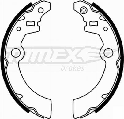 TOMEX brakes TX 21-91 - Комплект тормозных колодок, барабанные parts5.com