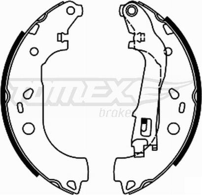 TOMEX brakes TX 21-98 - Комплект тормозных колодок, барабанные parts5.com