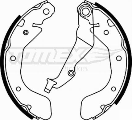 TOMEX brakes TX 21-93 - Комплект тормозных колодок, барабанные parts5.com