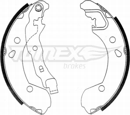 TOMEX brakes TX 21-48 - Комплект тормозных колодок, барабанные parts5.com