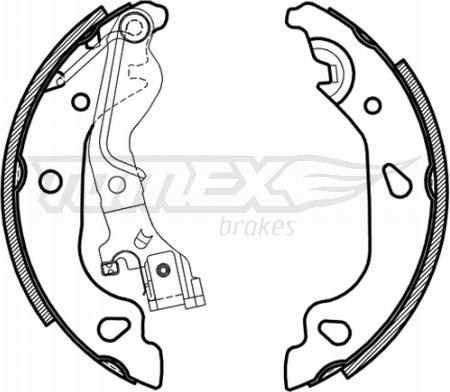 TOMEX brakes TX 21-59 - Комплект тормозных колодок, барабанные parts5.com