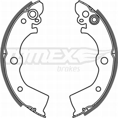 TOMEX brakes TX 21-50 - Комплект тормозных колодок, барабанные parts5.com