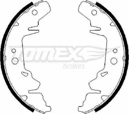 TOMEX brakes TX 21-64 - Комплект тормозных колодок, барабанные parts5.com