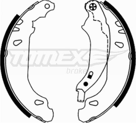 TOMEX brakes TX 21-65 - Комплект тормозных колодок, барабанные parts5.com