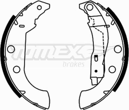 TOMEX brakes TX 21-67 - Комплект тормозных колодок, барабанные parts5.com