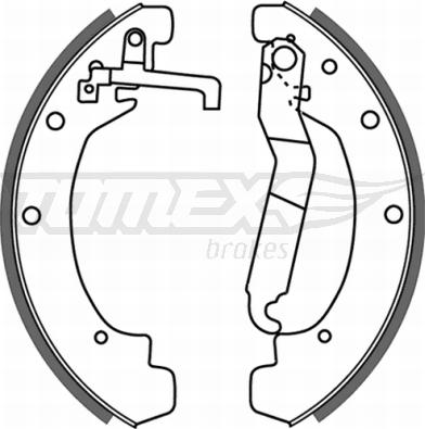 TOMEX brakes TX 21-12 - Juego de zapatas de frenos parts5.com