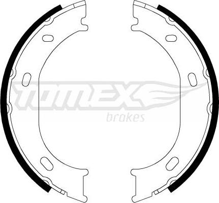 TOMEX brakes TX 21-17 - Комплект тормозных колодок, барабанные parts5.com