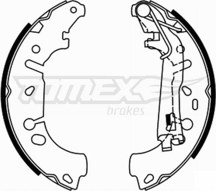 TOMEX brakes TX 21-85 - Комплект тормозных колодок, барабанные parts5.com