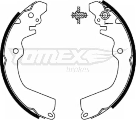 TOMEX brakes TX 21-81 - Комплект тормозных колодок, барабанные parts5.com