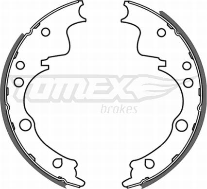 TOMEX brakes TX 21-39 - Комплект тормозных колодок, барабанные parts5.com