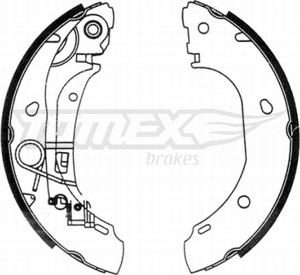 TOMEX brakes TX 21-31 - Комплект тормозных колодок, барабанные parts5.com