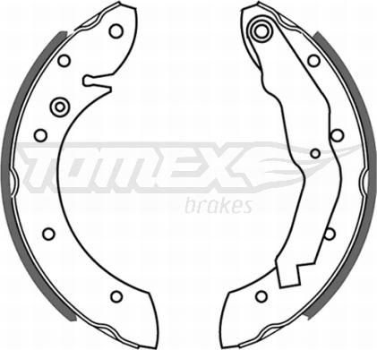 TOMEX brakes TX 21-33 - Комплект тормозных колодок, барабанные parts5.com