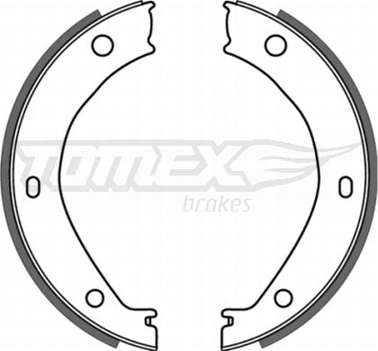 TOMEX brakes TX 21-26 - Комплект тормозных колодок, барабанные parts5.com