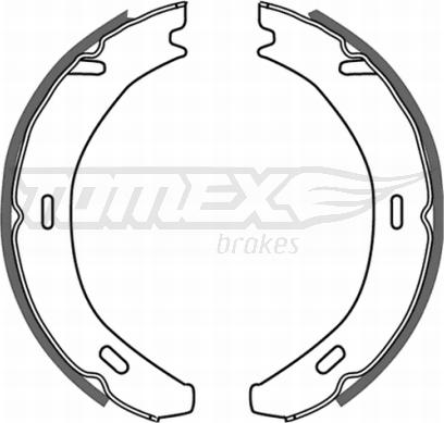 TOMEX brakes TX 21-20 - Комплект тормозных колодок, барабанные parts5.com