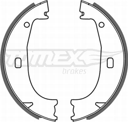 TOMEX brakes TX 21-23 - Комплект тормозных колодок, барабанные parts5.com