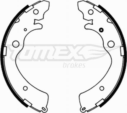 TOMEX brakes TX 21-74 - Комплект тормозных колодок, барабанные parts5.com