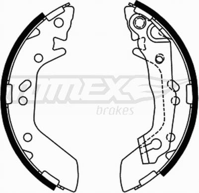 TOMEX brakes TX 21-70 - Комплект тормозных колодок, барабанные parts5.com