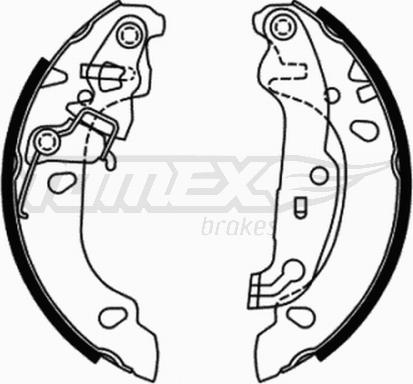 TOMEX brakes TX 21-71 - Комплект тормозных колодок, барабанные parts5.com