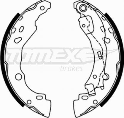 TOMEX brakes TX 21-77 - Комплект тормозных колодок, барабанные parts5.com