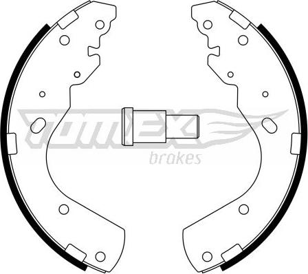 TOMEX brakes TX 23-44 - Комплект тормозных колодок, барабанные parts5.com