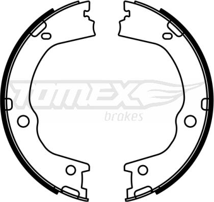 TOMEX brakes TX 23-06 - Комплект тормозных колодок, барабанные parts5.com