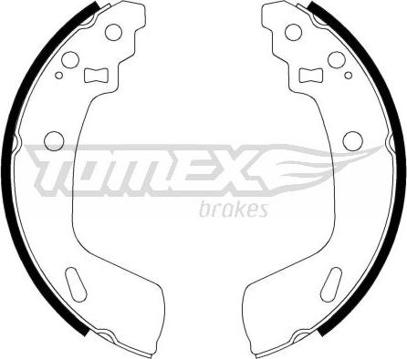 TOMEX brakes TX 23-14 - Комплект тормозных колодок, барабанные parts5.com