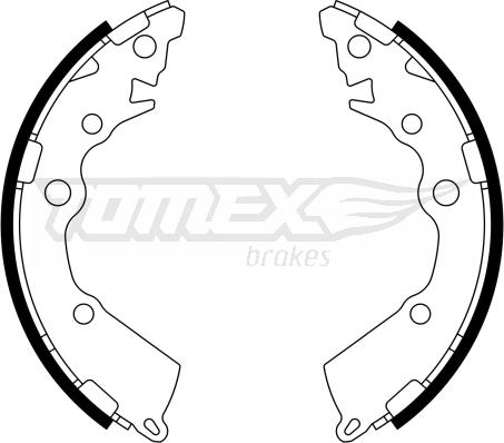 TOMEX brakes TX 23-18 - Комплект тормозных колодок, барабанные parts5.com