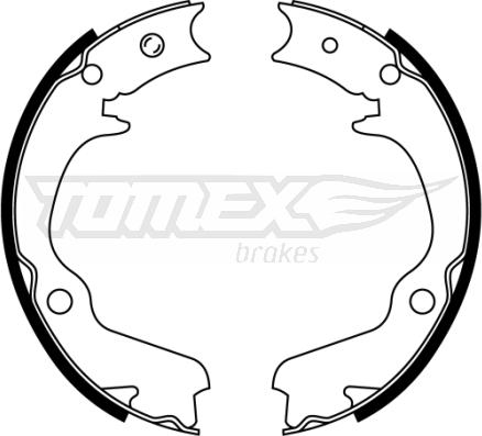 TOMEX brakes TX 22-41 - Комплект тормозных колодок, барабанные parts5.com