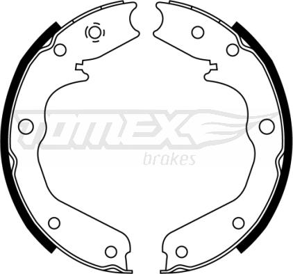 TOMEX brakes TX 22-43 - Комплект тормозных колодок, барабанные parts5.com