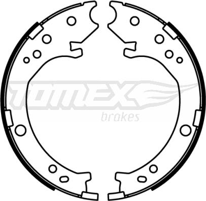 TOMEX brakes TX 22-51 - Комплект тормозных колодок, барабанные parts5.com