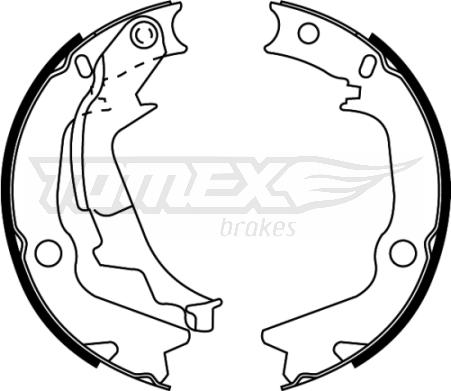 TOMEX brakes TX 22-53 - Комплект тормозных колодок, барабанные parts5.com