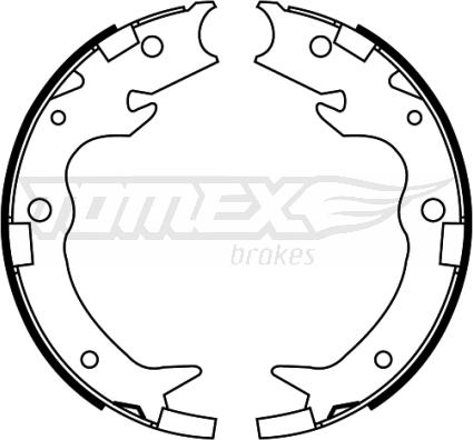 TOMEX brakes TX 22-65 - Комплект тормозных колодок, барабанные parts5.com