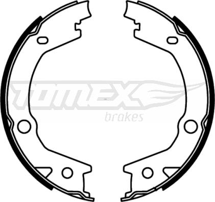 TOMEX brakes TX 22-68 - Комплект тормозных колодок, барабанные parts5.com