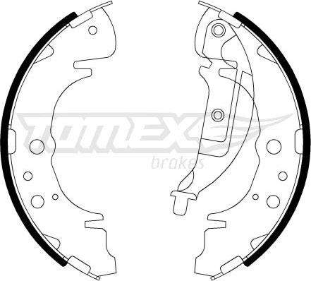 TOMEX brakes TX 22-06 - Комплект тормозных колодок, барабанные parts5.com