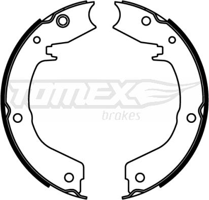 TOMEX brakes TX 22-19 - Комплект тормозных колодок, барабанные parts5.com