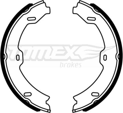 TOMEX brakes TX 22-14 - Комплект тормозных колодок, барабанные parts5.com