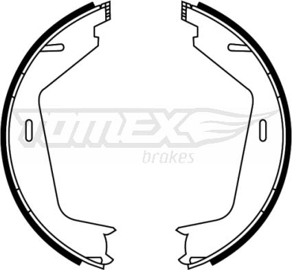 TOMEX brakes TX 22-11 - Комплект тормозных колодок, барабанные parts5.com