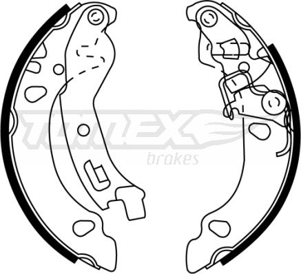 TOMEX brakes TX 22-36 - Комплект тормозных колодок, барабанные parts5.com